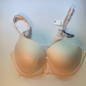 Aerie Demi Bra Sz 38DD NWT Nude Lace on straps. Push up, t-shirt style